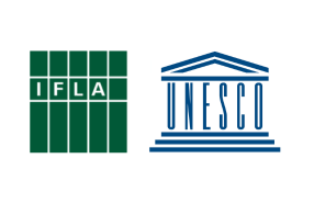 logotypy IFLA i UNESCO