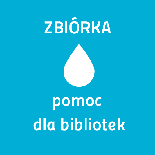 Napis: zbiorka pomoc dla bibliotek