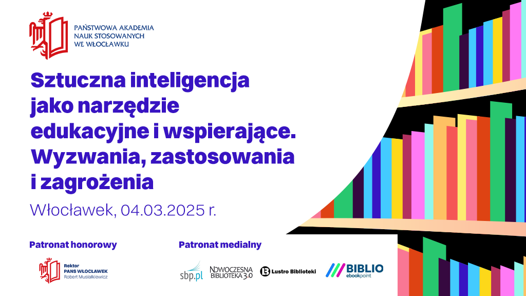 grafika zawiera tytuł konferencji oraz datę, logotypy organizatorów i patronów medialnych