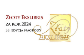 napis: Żłoty Ekslibris za 2024 rok 33. edycja nagrody