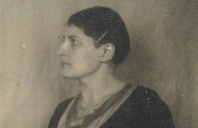 Maria Fihel, portret z profilu